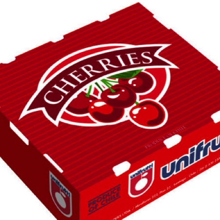 Caja Cherries Unifrutti Flexo Caja Cherries Unifrutti Flexo